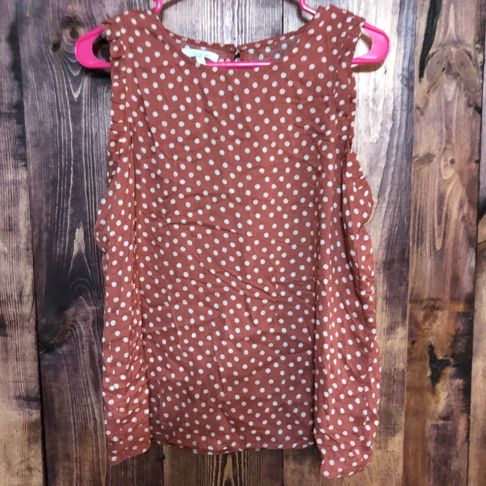 Maurices ruffle tank top